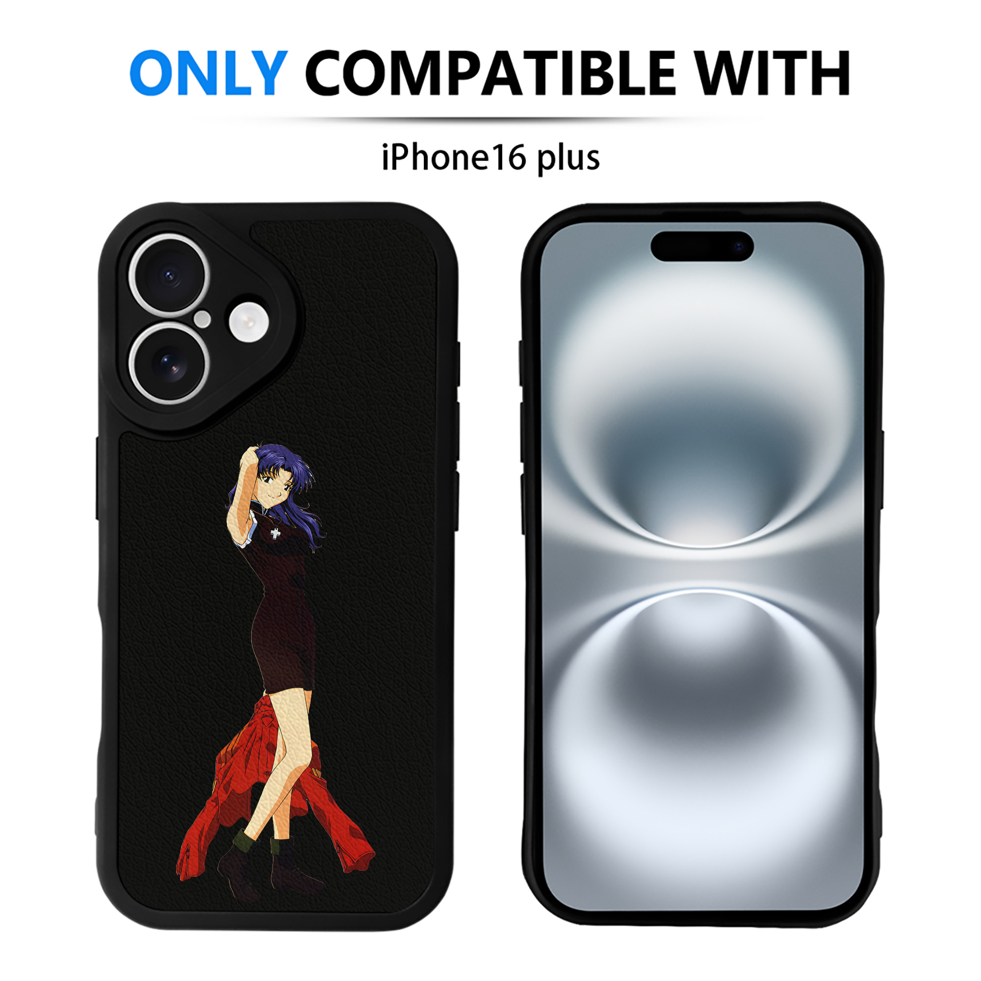 （画像用） EVA 新世紀エヴァンゲリオン 【iPhone 16シリーズ対応】シリコンスマホケース（レザー調） 材質：シリコン